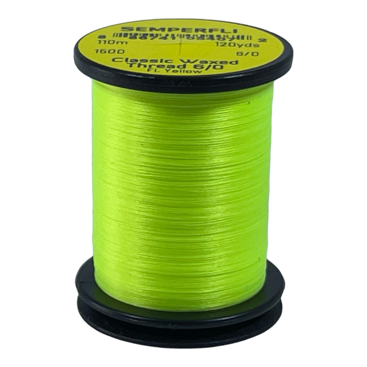 Semperfli Classic Waxed Thread 6/0 110m (120 Yards) Fluoro Yellow